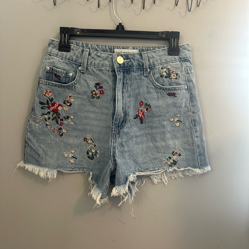 Ban jara floral jean shorts